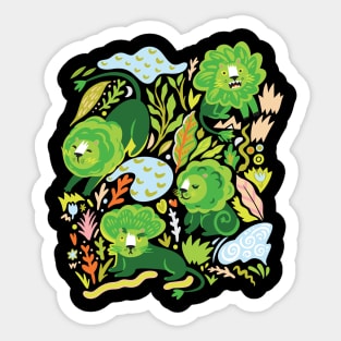 Lion broccoli Sticker